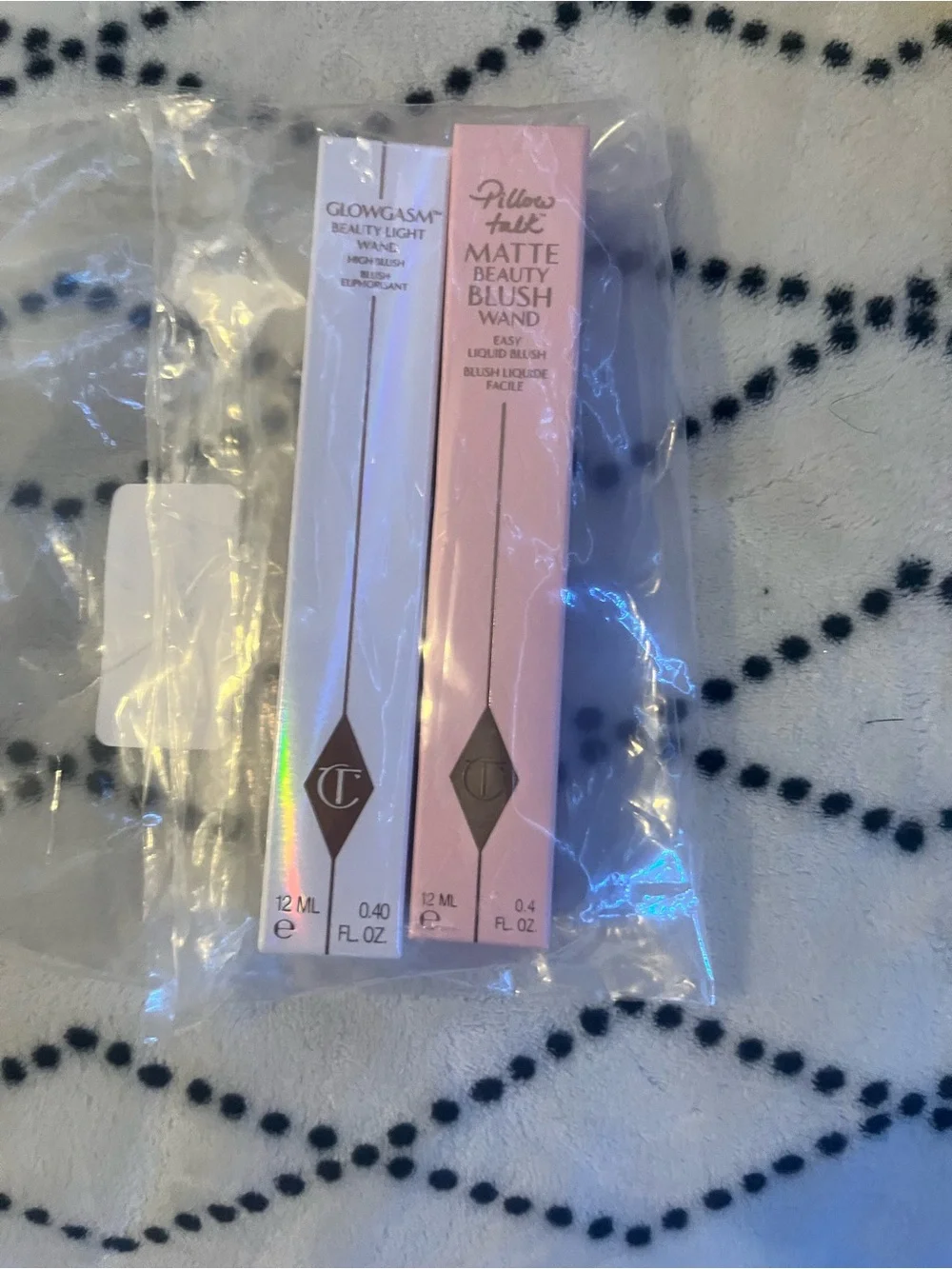 Charlotte Tilbury Pink and Rose Gold Liquid Blush Wands